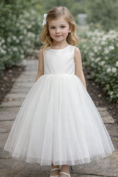 Aurora Tulle Dress | Amalee Couture Communion & Flower Girl Gown