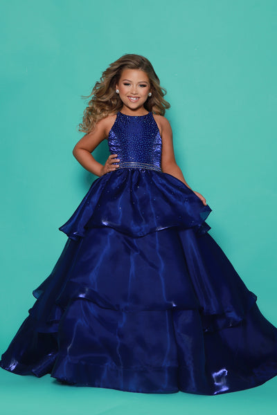 Royal & White Girls Pageant Ball Gown | Kate Parker 2Cute