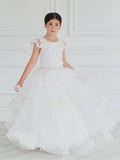 Teter Warm Couture Flower Girl Communion Party Organza Lace Dress