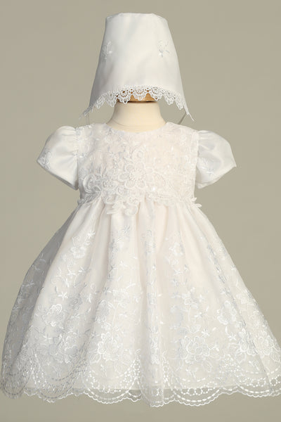 Celestia Lace Christening Gown – Baptism & Special Occasion Dress