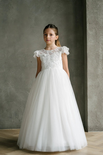 Adeline Teter Warm Couture Lace Communion Dress