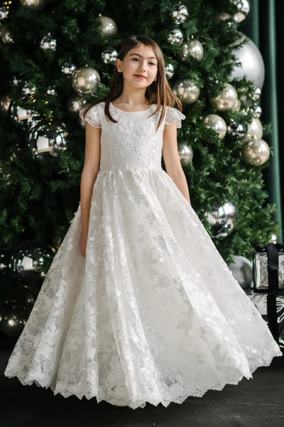 Luciana Teter Warm Couture Lace Communion Dress