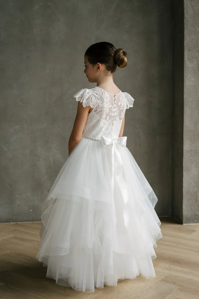 Caterina Lace Communion Dress | Teter Warm Couture