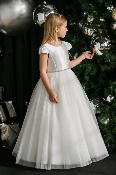Crystal Sash Belt for Flower Girl & Communion Dresses