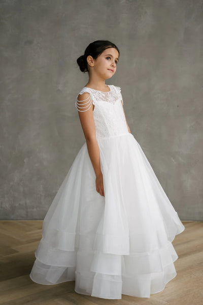 Lorelai | Teter Warm Couture Pearl Lace Communion Dress