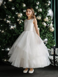 Girls Satin Tulle Communion Dress | Teter Warm Couture