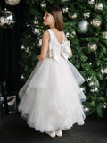 Girls Satin Tulle Communion Dress | Teter Warm Couture
