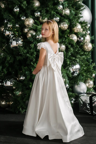Tori | Teter Warm Couture Lace Satin Communion Dress