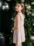 Elara Teter Warm Girls Pink Party Dress