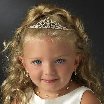 Girls Crystal Rhinestone Tiara | Special Occasion Crown
