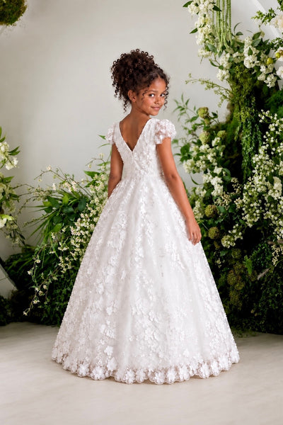 Teter Warm Couture Girls Lace Communion Dress
