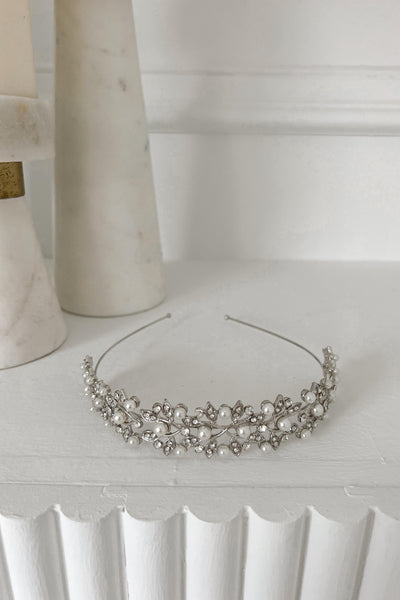 Pearl & Rhinestone Headpiece for Girls