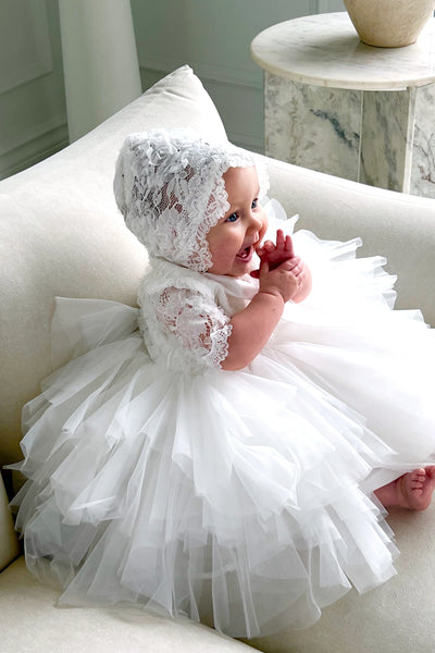 Elowen Grace Christening Gown – Baby Girl Baptism Dress