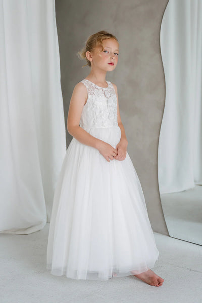 Camille Lace Communion Dress | Teter Warm Couture