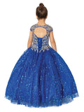 Stunning Misha Sequin Lace Embroidered Pageant Gown for Girls