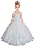 Dazzle on Stage with Gael Girls Pageant Gown in a Stunning Sequined Bodice