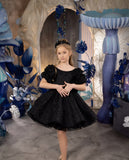 Black Sparkle Couture Party Dress – Perfect for Special Occasions