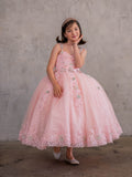 Embroidered Pageant Tulle Dress - Rylee Girls Dresses | Princess Collection