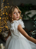 Teter Warm Couture Off-White Communion Dress for Girls