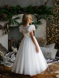 Teter Warm Couture Off-White Communion Dress for Girls