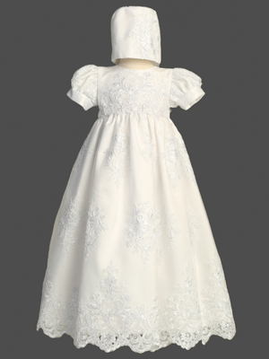 Amalia Baby Christening Gown in Tulle & Sequins