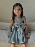 Elinora Skye Silver Blue Girl Dress | Teter Warm Couture