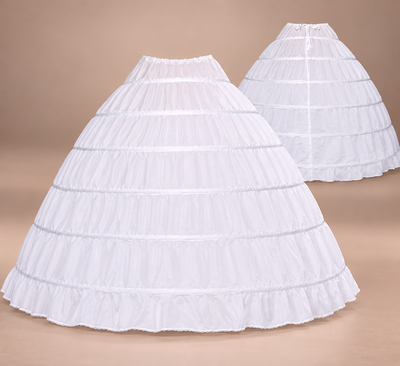 6-Hoop Quinceañera Petticoat for Ball Gowns & Pageants