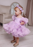 Puffy Sleeve Party Dress for Baby & Kids | Special Occasion Dress