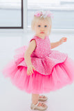 Sequin Tulle Flower Girl Dress | Lily Couture | Girls Pageant Dress