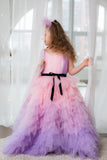 Ombre Flower Girl Dress | Lily Couture | Girls Pageant Dress