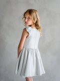 Maribel Skye Light Grey Couture Girls Party Dress