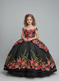 Sienna Floral Pageant Gown for Girls