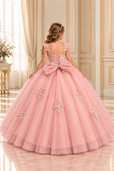 Girls Mauve Pageant Ball Gown | Princess Collection