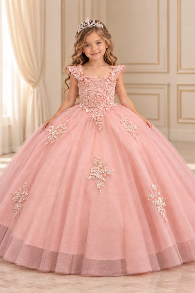 Girls Mauve Pageant Ball Gown | Princess Collection