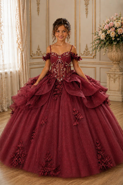 Girls Pageant Ball Gown with Corset Back | Princess Collection