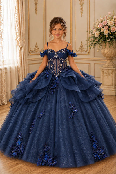 Girls Pageant Ball Gown with Corset Back | Princess Collection