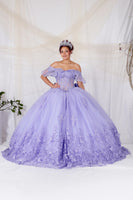 Zarina Pink Butterfly Quinceañera Dress | Princess Ballgown