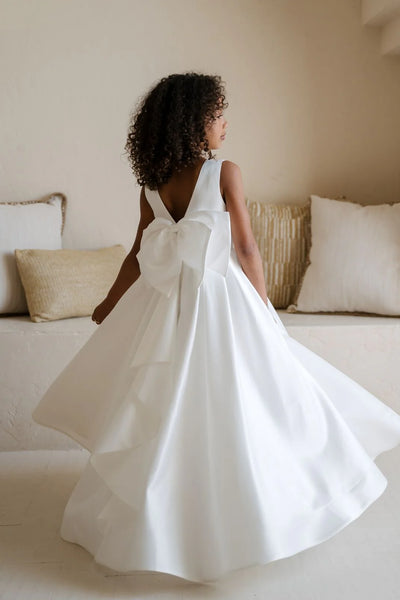 Rebekah Teter Warm Couture Satin Dress – Communion & Flower Girl