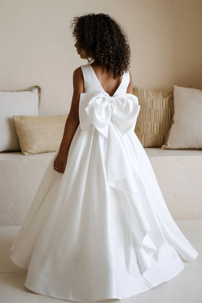 Rebekah Teter Warm Couture Satin Dress – Communion & Flower Girl