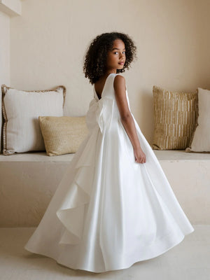Rebekah Teter Warm Couture Satin Dress – Communion & Flower Girl
