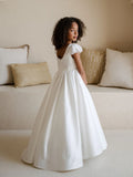 Elegant White Lace Dress for Girls – Perfect for Special Occasions