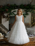 Tiered Tulle Dress with Lace Bolero – Perfect for Girls