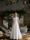 Sierra White Lace Communion Dress – Teter Warm Couture