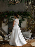 Sierra White Lace Communion Dress – Teter Warm Couture