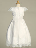 Desiree First Communion Dress – Tea Length Lace Gown