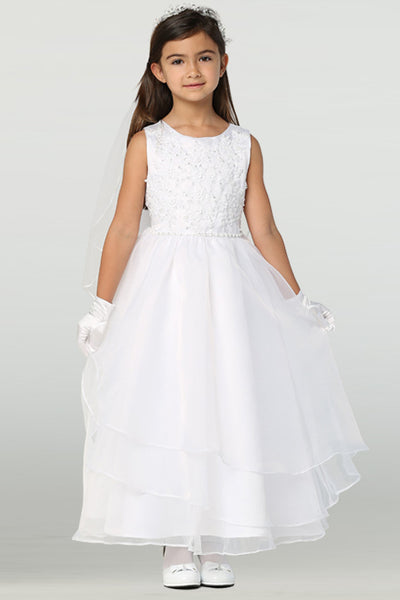 Sophia Tea-Length Communion & Flower Girl Dress