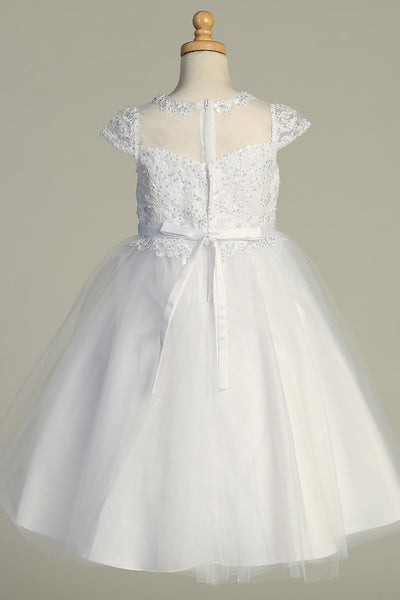 Isla Grace Satin Communion Dress – Timeless & Charming