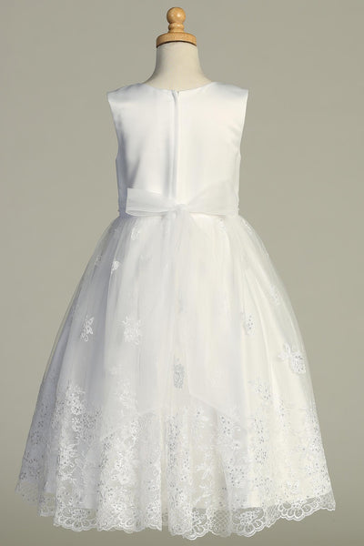 Rehana White Lace Communion Dress – Graceful & Elegant