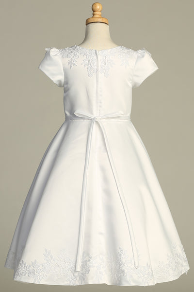 Savannah Grace Communion & Special Occasion Dress – Satin Beauty