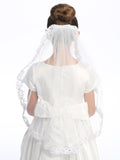 Guadalupe Kids’ First Communion Veil – 24" Veil with Comb